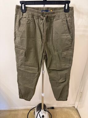 Polo by Ralph Lauren Olive Green Cargo Drawstring Ankle Pants